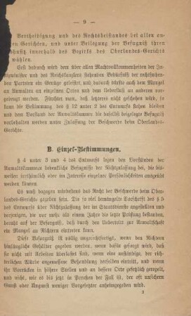 B. Einzel-Bestimmungen