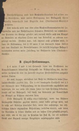 B. Einzel-Bestimmungen