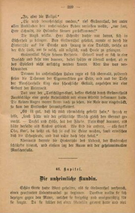 46. Kapitel. Die unheimliche Kundin.
