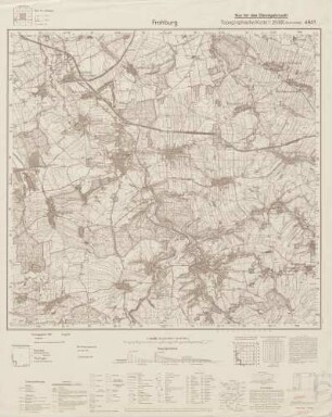 4941 Frohburg, Topographische Karte 1:25000 (4 cm - Karte)