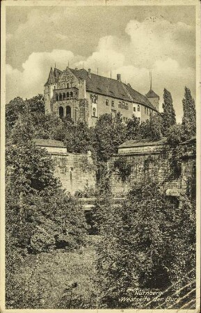 Nürnberg Westseite der Burg