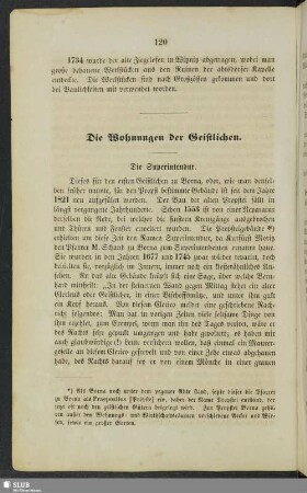 Die Wohnungen der Geistlichen