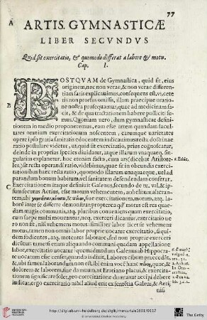 Cap. I.: Quid sit exercitatio, & quomodo differat alabore & motu