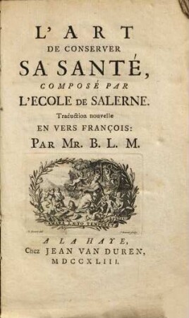 L' Art de conserver sa santé