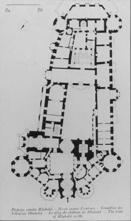 Frauenberg / Hluboka (Tschechien), Schloss, Grundriss; Hilmera, Jiri