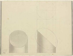 Geometrische Formen (schräg angeschnittene Zylinder?)