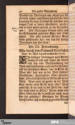 Die XII. Betrachtung.