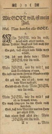 1. Wie Gott will, ist mein Ziel
