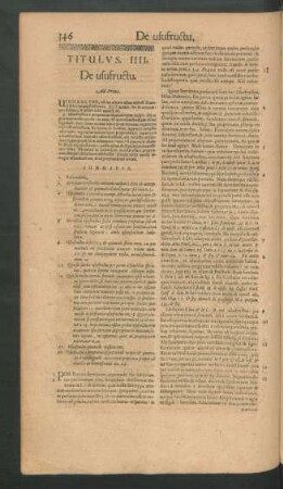 Titulus IIII. De usufructu.