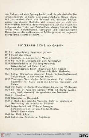 Biographische Angaben