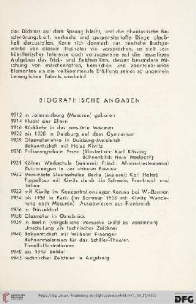 Biographische Angaben