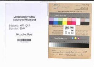 Entnazifizierung Paul Nitzsche , geb. 23.10.1895 (Kaufmann)