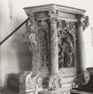 Relief: Die vier Evangelisten