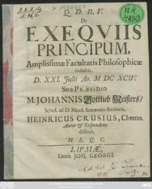 De Exequiis Principum