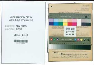 Entnazifizierung Adolf Mikus , geb. 25.02.1890 (Gastwirt)