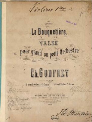 La Bouquetière : valse pour grand ou petit orchestre