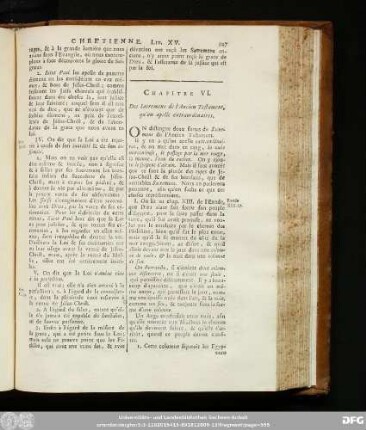 Chapitre VI. Des Sacremens de l'Anciens Testament, qu'on apelle extraordinaires.