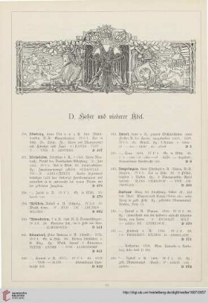 D. Hoher und niederer Adel