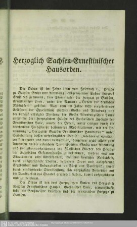 Herzoglich Sachsen-Ernestinischer Hausorden