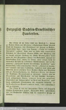 Herzoglich Sachsen-Ernestinischer Hausorden