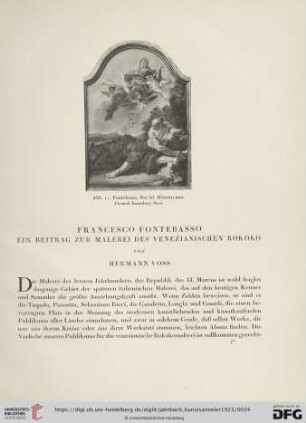 Francesco Fontebasso : Ein Beitrag zur Malerei des venezianischen Rokoko