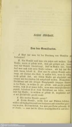 Achter Abschnitt. Von den Gemüsearten