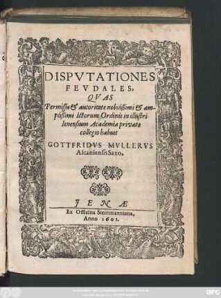 Disputationes Feudales