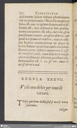 Regula XXXVII. Utile non debet inutile vitiari