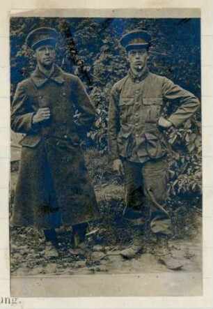 Foto von zwei englischen Kriegsgefangenen