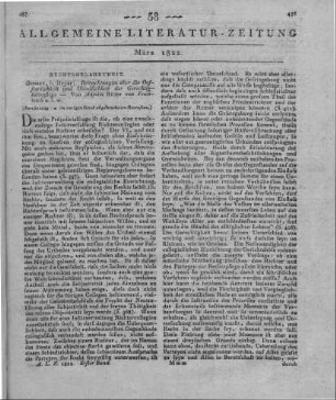 Feuerbach, P. J. A. v.: Betrachtungen über die Oeffentlichkeit und Mündlichkeit der Gerechtigkeitspflege. Gießen: Heyer 1821 (Fortsetzung der im vorigen Stück abgebrochenen Recension)