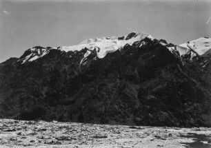 Gletscherrandsee : Vermutlich ein Gletscherrandsee mit Eisschollen im Tian Shan Hochgebirge