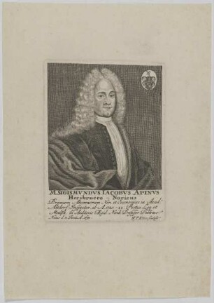 Bildnis des Sigismundus Iacobus Apinus