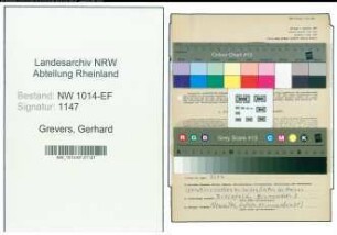 Entnazifizierung Gerhard Grevers , geb. 05.04.1889 (Arzt)