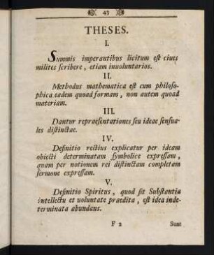 43-45, Theses