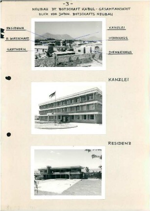Deutsche Botschaft, Kabul, 1970-1973