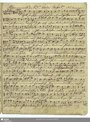 [Solo and coro:] Basso 1.mo