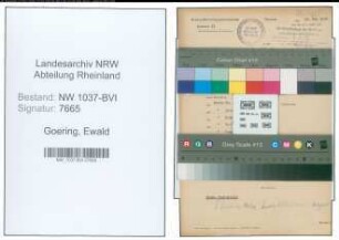 Entnazifizierung Ewald Goering , geb. 20.07.1899 (Ingenieur)