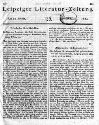 1834-01-29 : 25. Stück