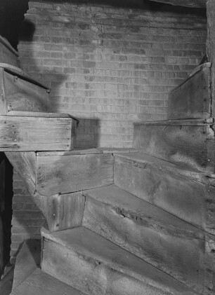 Cutchogue / Staircase in the Old House 1649 : Cutchogue (New York), The Old House, Inneres, Treppen