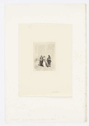Planche d’essai pour une édition de moliére