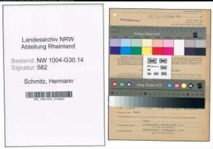 Entnazifizierung Hermann Schmitz , geb. 09.11.1907 (Schiffsfuehrer)