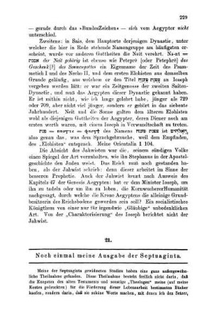 21. Noch einmal meine Ausgabe der Septuaginta.