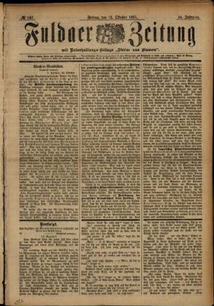 Ausgabe vom Freitag, den 22. Oktober 1897.