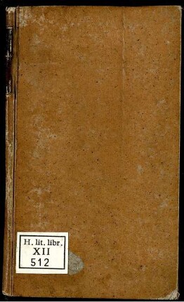 Verzeichniss der Verlags-Bücher welche bei Johann Daniel Gotthelf Brose Buch- und Disputations-Händler in Göttingen zu haben sind