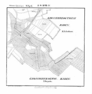 Kartenblatt SO LVIII 21 Stand 1843