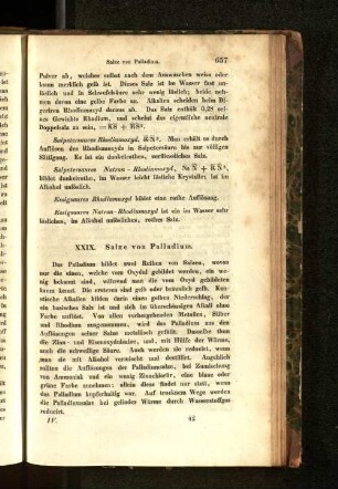 XXIX. Salze von Palladium.