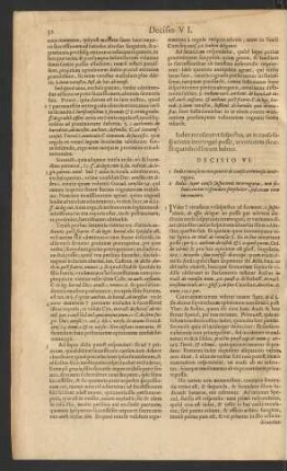 Decisio VI.