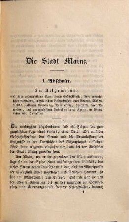 Geschichte der Stadt Mainz, 1