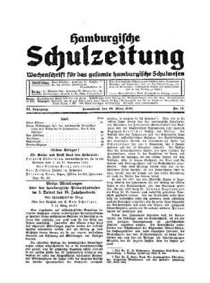 Einige Mitteilungen über das hamburgische Privatschulwesen im 2. Drittel des 19. Jahrhunderts : eine schulgeschichtliche Skizze