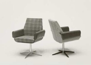 Drehsessel (Modell EW 2248) : Zwei Drehsessel (1973; Möbelkombinat Erfurt (MKE))